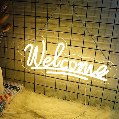 Welcome Neon LED sign