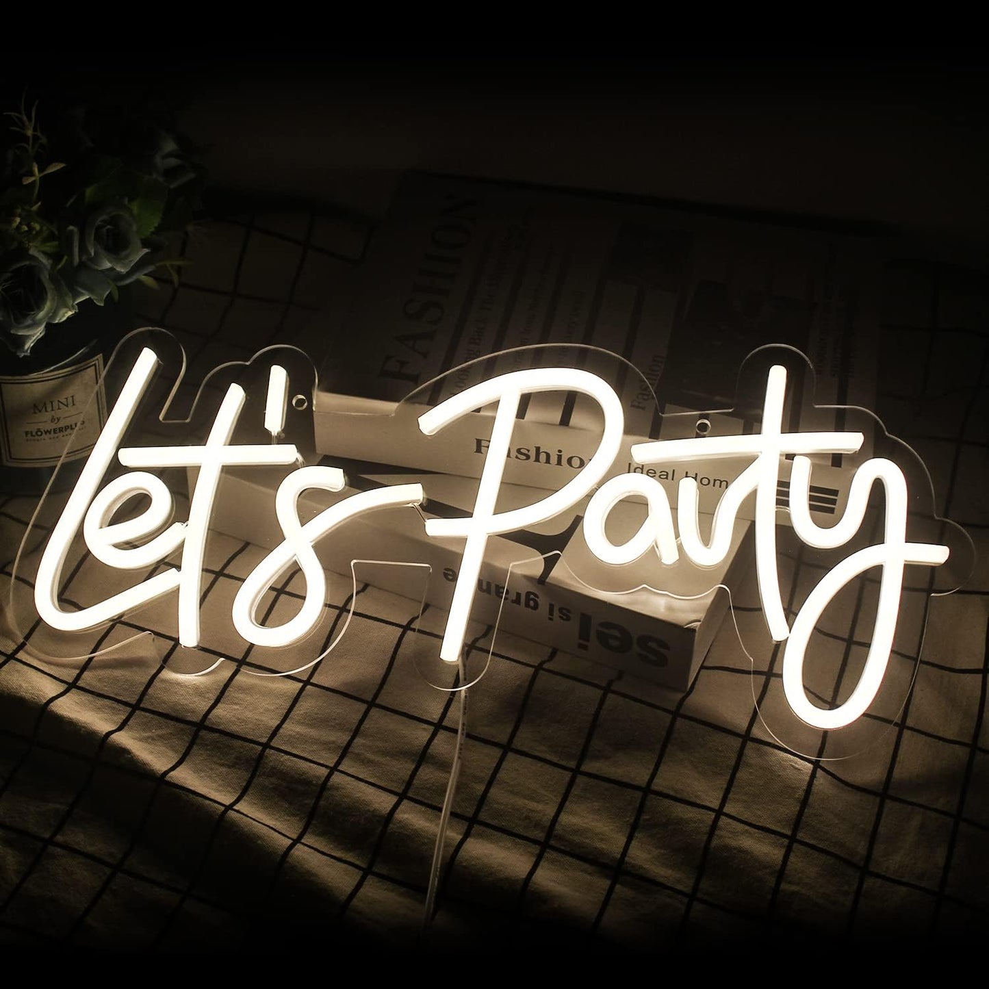 Let's Party Neon LED sign