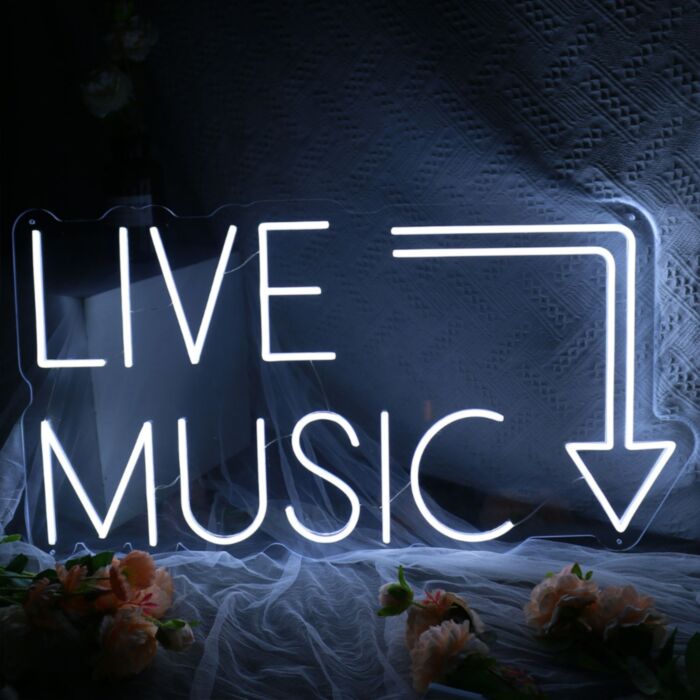 Live Music Here Neon LED sign